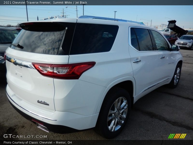 Summit White / Jet Black 2021 Chevrolet Traverse Premier
