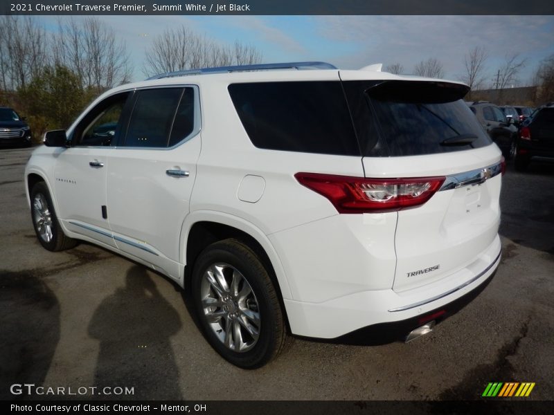 Summit White / Jet Black 2021 Chevrolet Traverse Premier