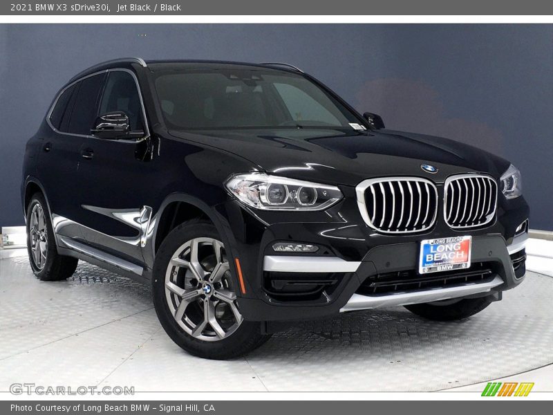 Jet Black / Black 2021 BMW X3 sDrive30i