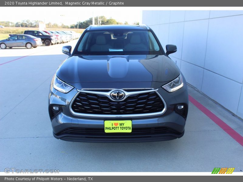Magnetic Gray Metallic / Graphite 2020 Toyota Highlander Limited