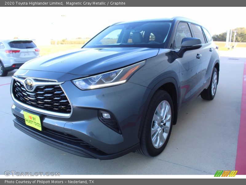 Magnetic Gray Metallic / Graphite 2020 Toyota Highlander Limited