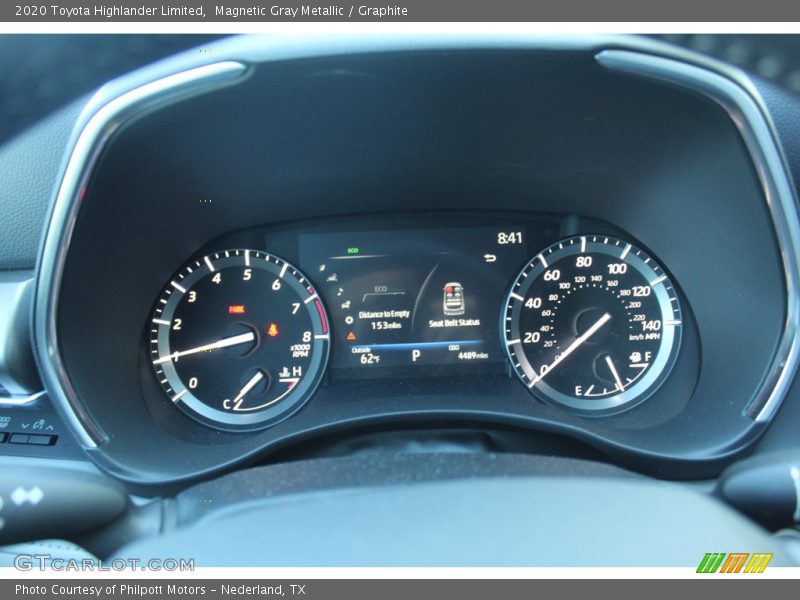 Magnetic Gray Metallic / Graphite 2020 Toyota Highlander Limited
