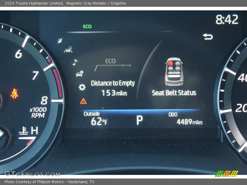 Magnetic Gray Metallic / Graphite 2020 Toyota Highlander Limited