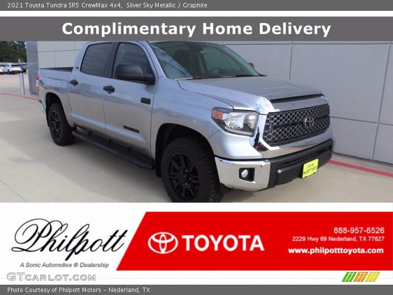 Silver Sky Metallic / Graphite 2021 Toyota Tundra SR5 CrewMax 4x4