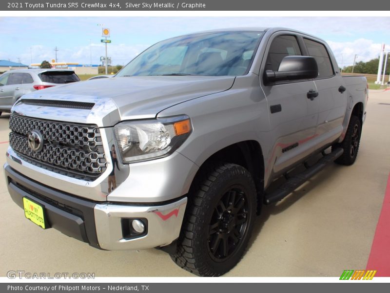 Silver Sky Metallic / Graphite 2021 Toyota Tundra SR5 CrewMax 4x4