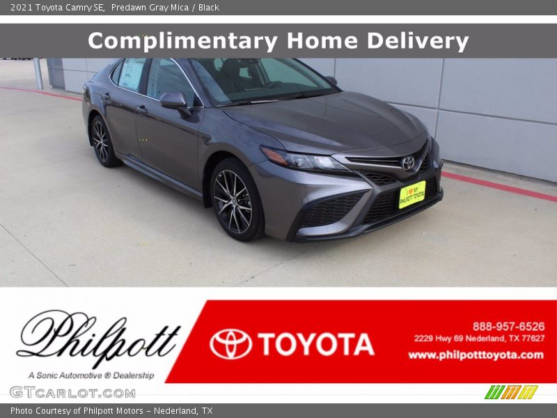 Predawn Gray Mica / Black 2021 Toyota Camry SE