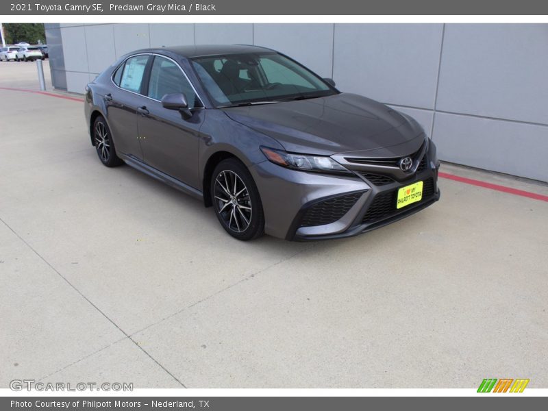 Predawn Gray Mica / Black 2021 Toyota Camry SE