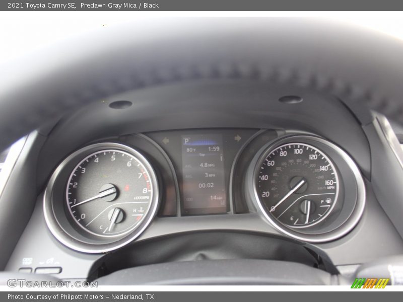 Predawn Gray Mica / Black 2021 Toyota Camry SE