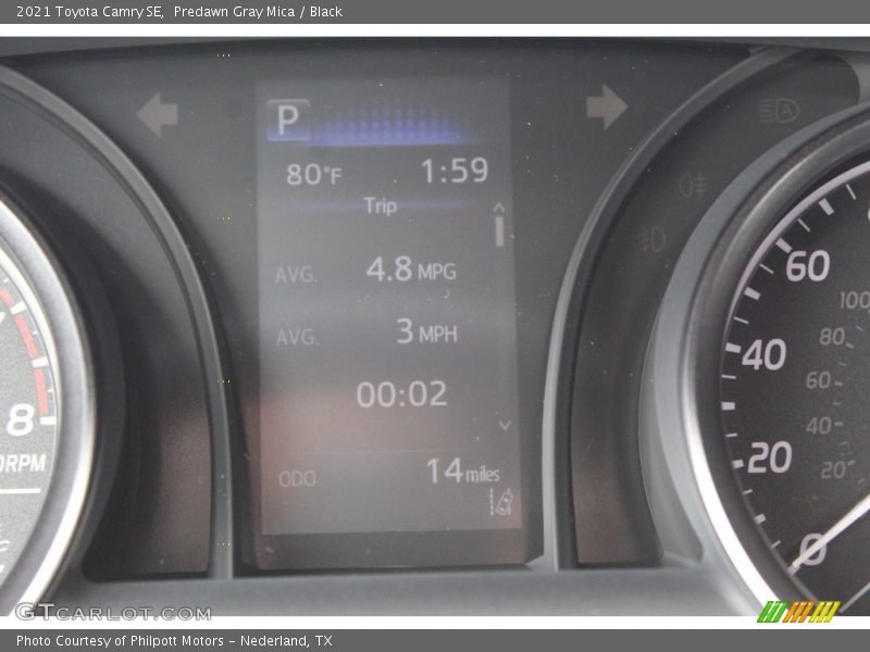 Predawn Gray Mica / Black 2021 Toyota Camry SE