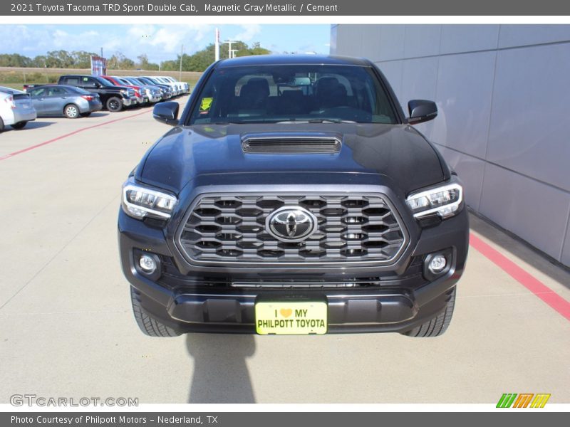 Magnetic Gray Metallic / Cement 2021 Toyota Tacoma TRD Sport Double Cab