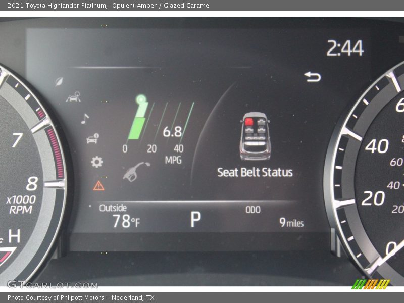 Opulent Amber / Glazed Caramel 2021 Toyota Highlander Platinum