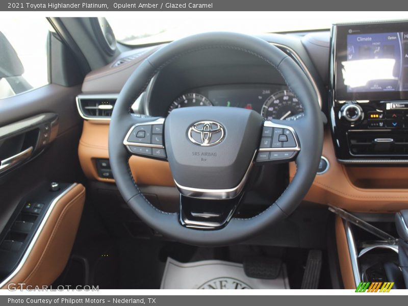 Opulent Amber / Glazed Caramel 2021 Toyota Highlander Platinum
