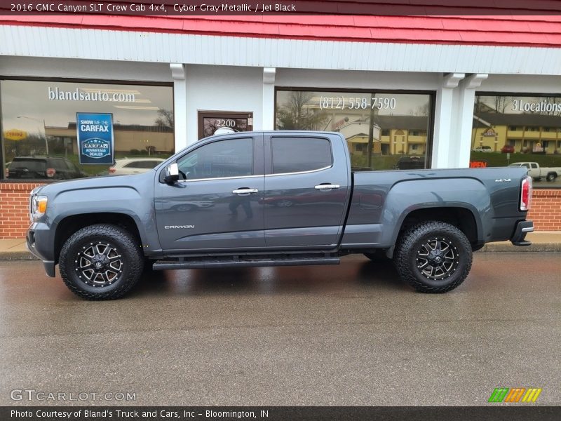 Cyber Gray Metallic / Jet Black 2016 GMC Canyon SLT Crew Cab 4x4