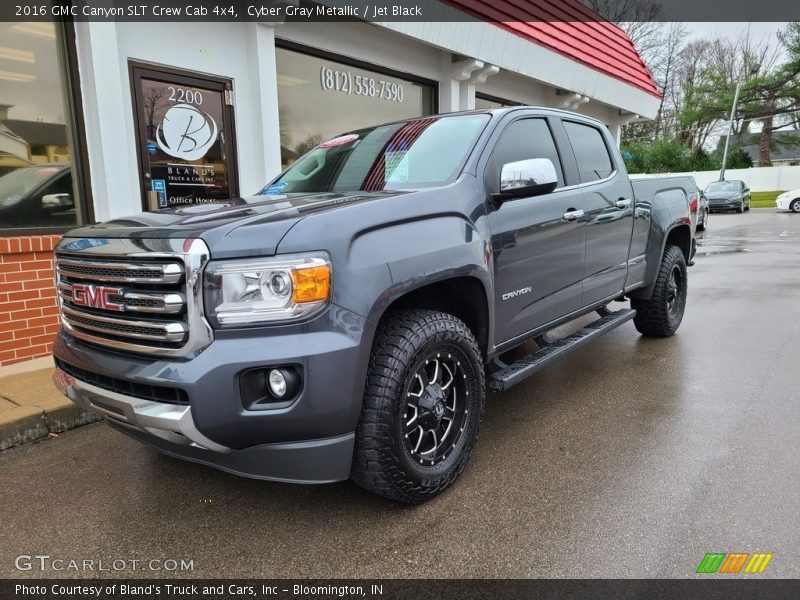 Cyber Gray Metallic / Jet Black 2016 GMC Canyon SLT Crew Cab 4x4