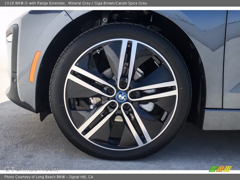 Mineral Grey / Giga Brown/Carum Spice Grey 2018 BMW i3 with Range Extender