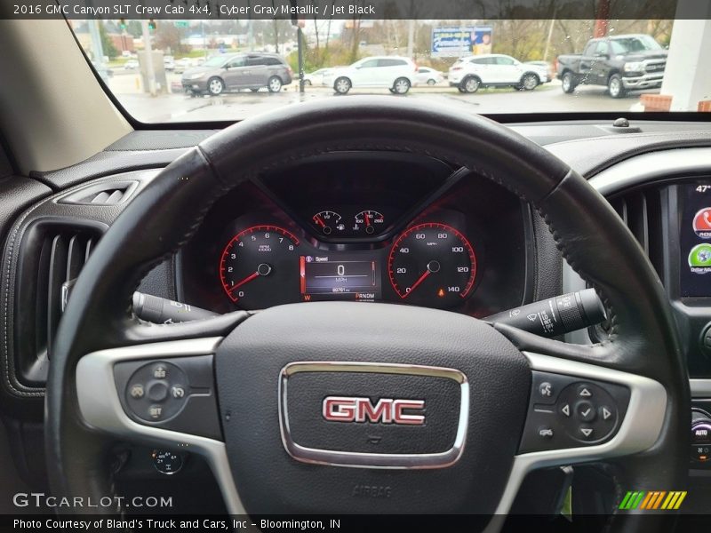 Cyber Gray Metallic / Jet Black 2016 GMC Canyon SLT Crew Cab 4x4