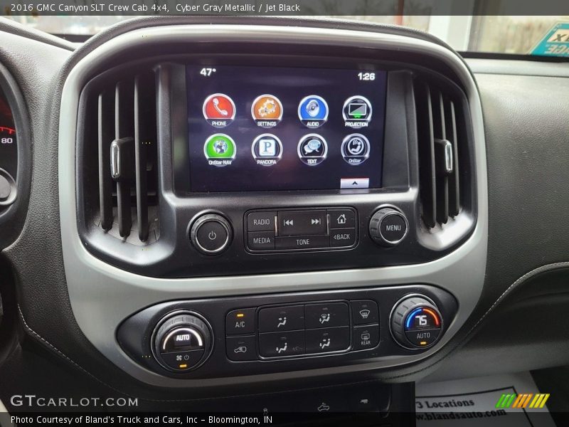 Cyber Gray Metallic / Jet Black 2016 GMC Canyon SLT Crew Cab 4x4