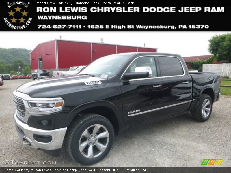 Diamond Black Crystal Pearl / Black 2019 Ram 1500 Limited Crew Cab 4x4
