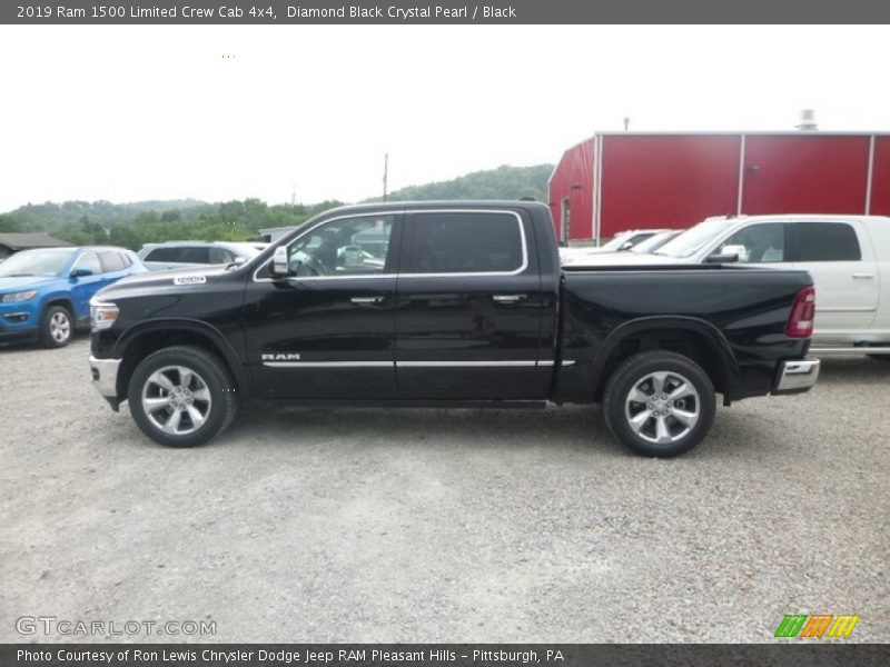 Diamond Black Crystal Pearl / Black 2019 Ram 1500 Limited Crew Cab 4x4