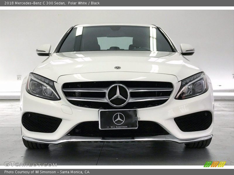 Polar White / Black 2018 Mercedes-Benz C 300 Sedan