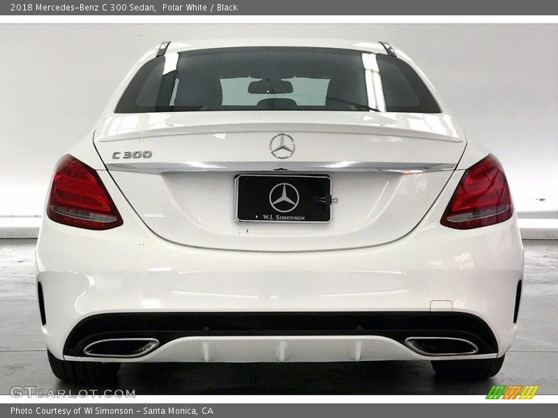 Polar White / Black 2018 Mercedes-Benz C 300 Sedan