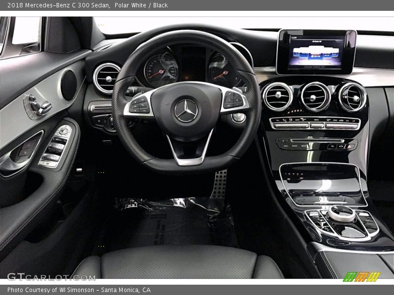 Polar White / Black 2018 Mercedes-Benz C 300 Sedan