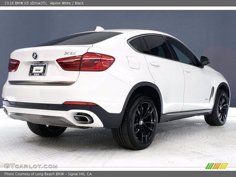 Alpine White / Black 2018 BMW X6 sDrive35i