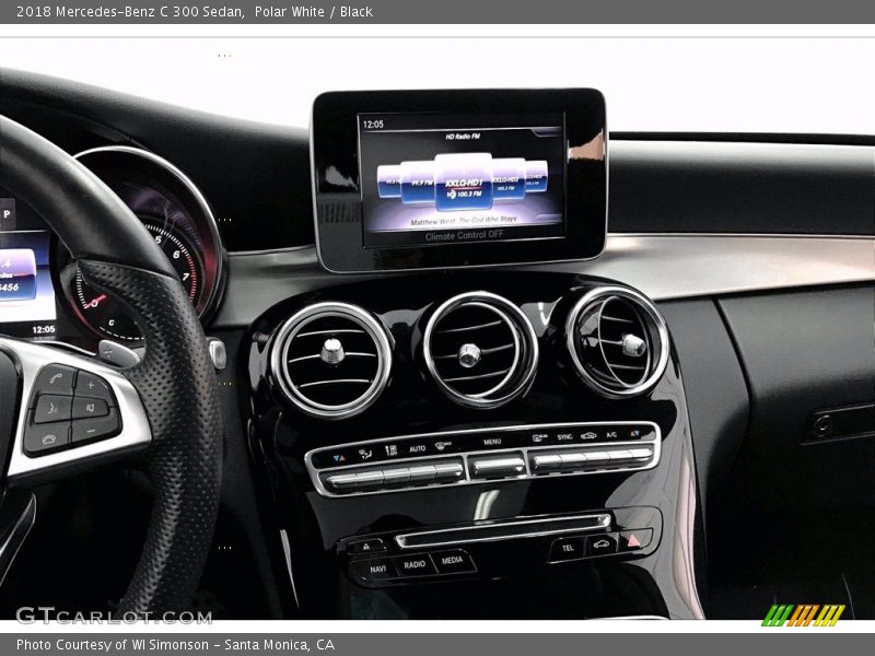 Polar White / Black 2018 Mercedes-Benz C 300 Sedan