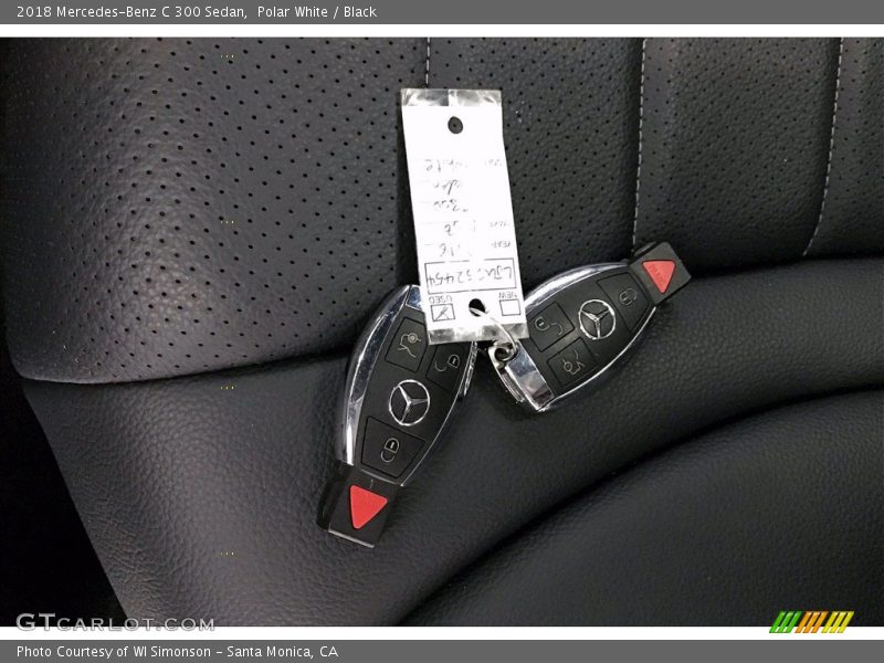 Polar White / Black 2018 Mercedes-Benz C 300 Sedan