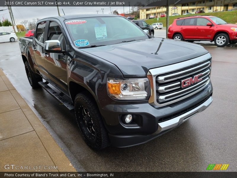 Cyber Gray Metallic / Jet Black 2016 GMC Canyon SLT Crew Cab 4x4