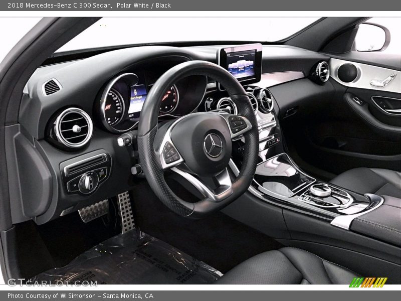 Polar White / Black 2018 Mercedes-Benz C 300 Sedan