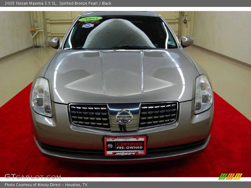 Spirited Bronze Pearl / Black 2005 Nissan Maxima 3.5 SL
