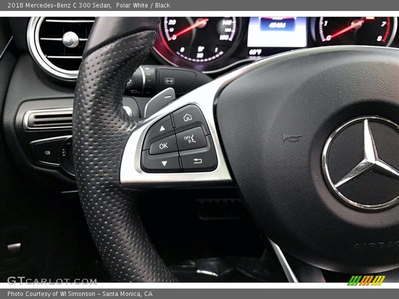 Polar White / Black 2018 Mercedes-Benz C 300 Sedan