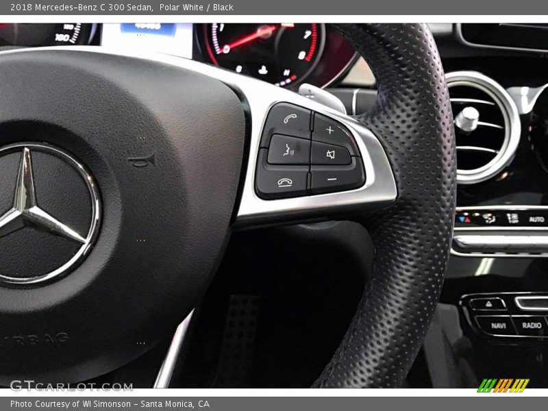 Polar White / Black 2018 Mercedes-Benz C 300 Sedan
