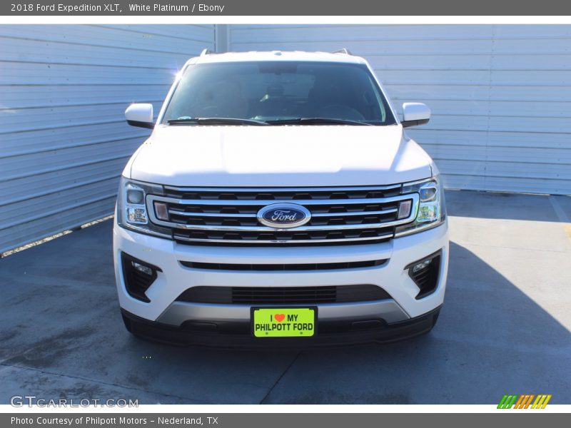 White Platinum / Ebony 2018 Ford Expedition XLT