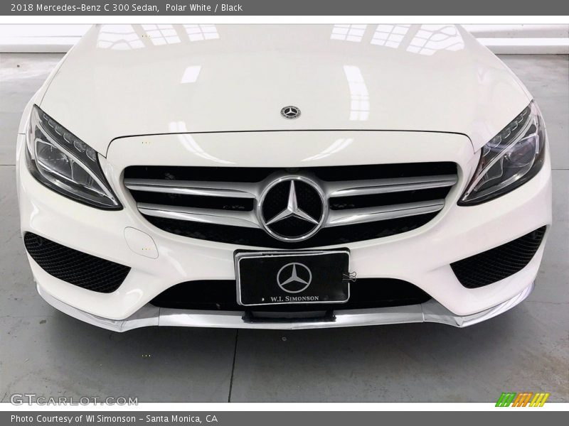 Polar White / Black 2018 Mercedes-Benz C 300 Sedan