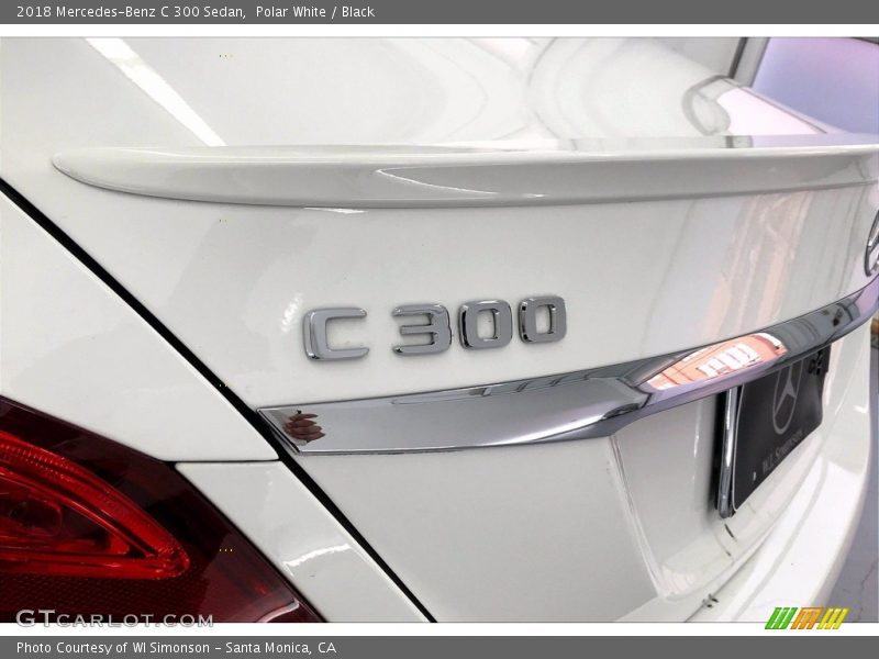 Polar White / Black 2018 Mercedes-Benz C 300 Sedan