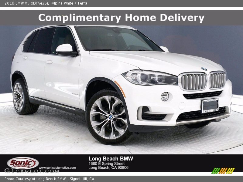 Alpine White / Terra 2018 BMW X5 xDrive35i