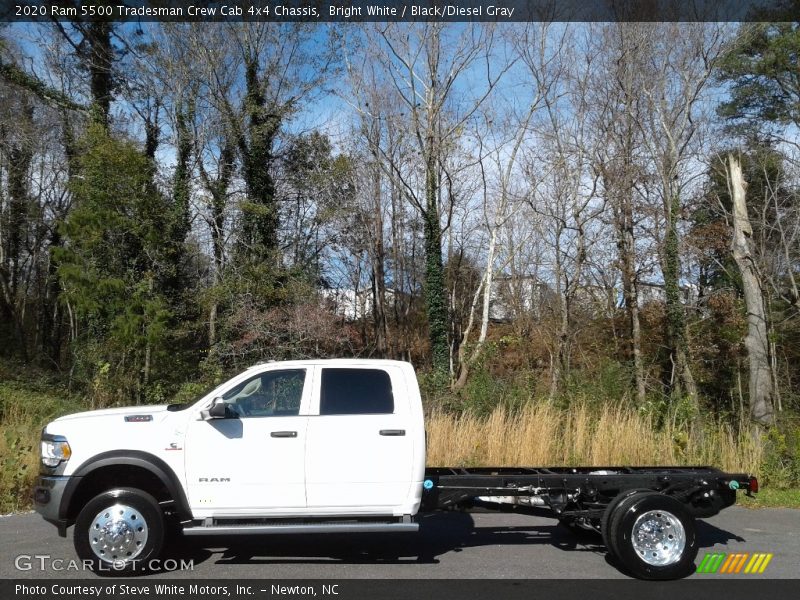 Bright White / Black/Diesel Gray 2020 Ram 5500 Tradesman Crew Cab 4x4 Chassis