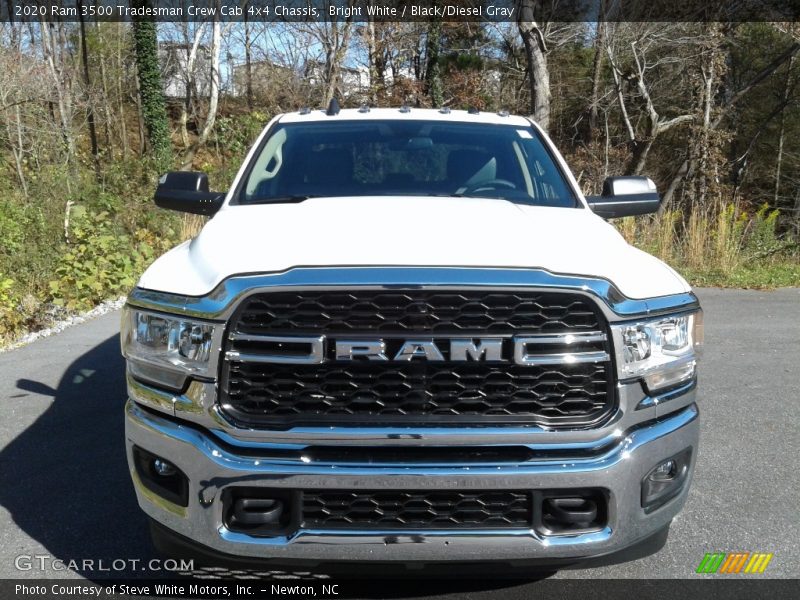 Bright White / Black/Diesel Gray 2020 Ram 3500 Tradesman Crew Cab 4x4 Chassis