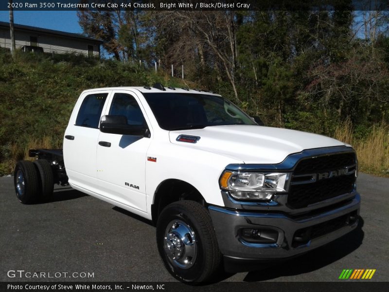 Bright White / Black/Diesel Gray 2020 Ram 3500 Tradesman Crew Cab 4x4 Chassis