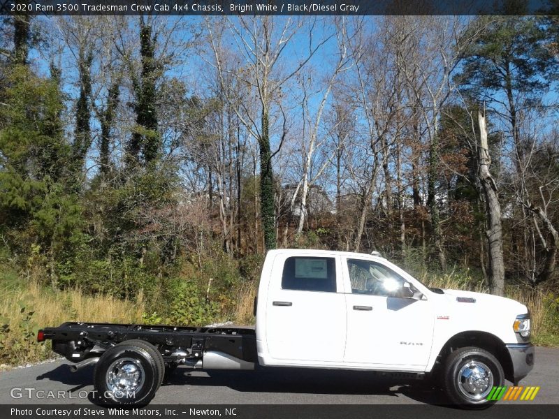 Bright White / Black/Diesel Gray 2020 Ram 3500 Tradesman Crew Cab 4x4 Chassis