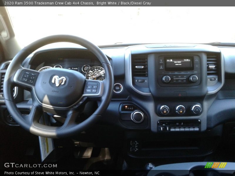 Bright White / Black/Diesel Gray 2020 Ram 3500 Tradesman Crew Cab 4x4 Chassis