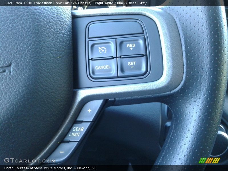 Bright White / Black/Diesel Gray 2020 Ram 3500 Tradesman Crew Cab 4x4 Chassis