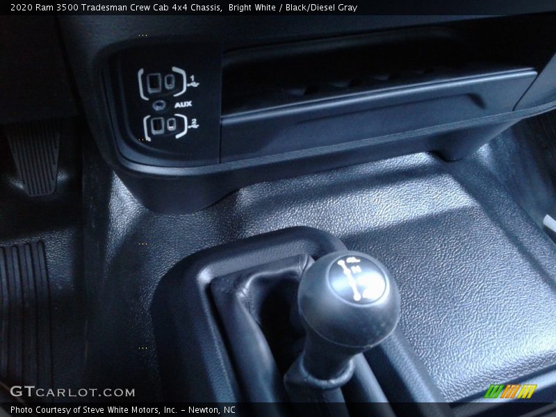 Bright White / Black/Diesel Gray 2020 Ram 3500 Tradesman Crew Cab 4x4 Chassis