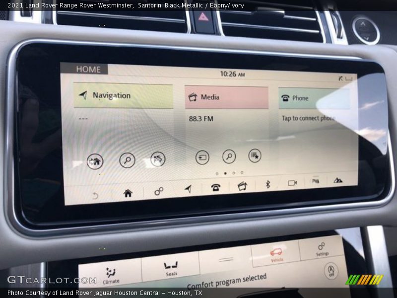 Santorini Black Metallic / Ebony/Ivory 2021 Land Rover Range Rover Westminster
