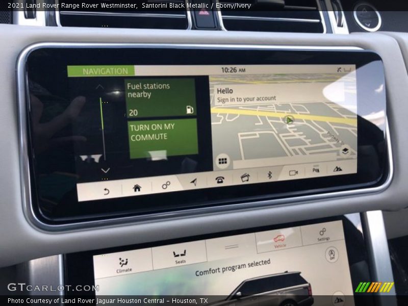 Santorini Black Metallic / Ebony/Ivory 2021 Land Rover Range Rover Westminster