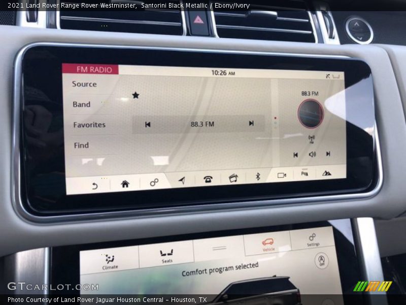 Santorini Black Metallic / Ebony/Ivory 2021 Land Rover Range Rover Westminster