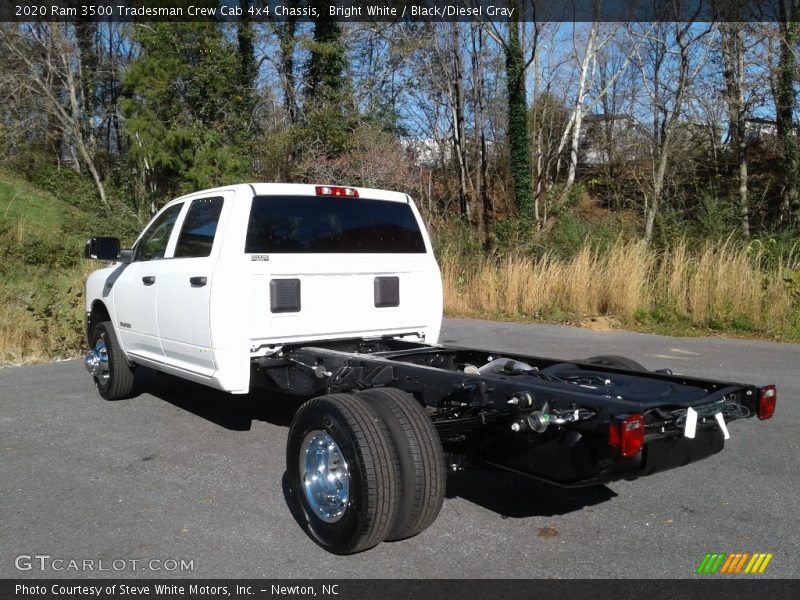 Bright White / Black/Diesel Gray 2020 Ram 3500 Tradesman Crew Cab 4x4 Chassis