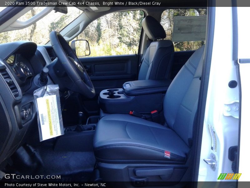Bright White / Black/Diesel Gray 2020 Ram 3500 Tradesman Crew Cab 4x4 Chassis